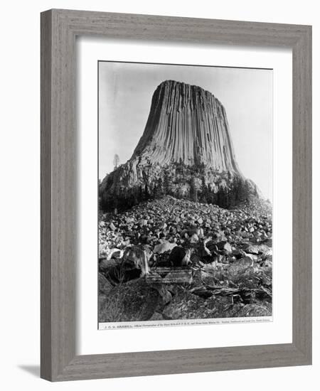 Devil's Tower, Wyoming-John C.H. Grabill-Framed Photographic Print