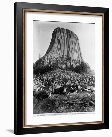 Devil's Tower, Wyoming-John C.H. Grabill-Framed Photographic Print