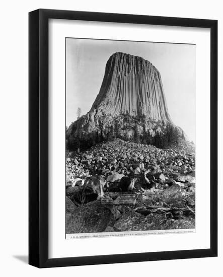 Devil's Tower, Wyoming-John C.H. Grabill-Framed Photographic Print