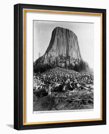 Devil's Tower, Wyoming-John C.H. Grabill-Framed Photographic Print