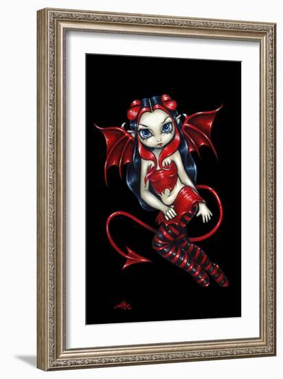 Devilish Fairy - Devil Fairy-Jasmine Becket-Griffith-Framed Art Print