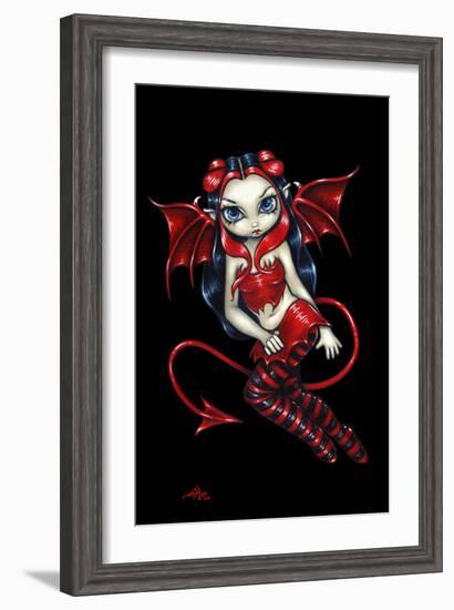 Devilish Fairy - Devil Fairy-Jasmine Becket-Griffith-Framed Art Print