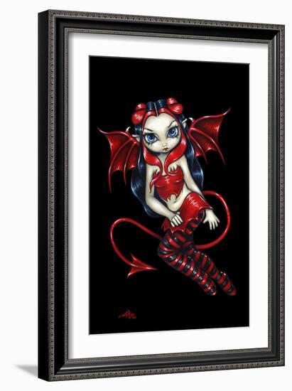 Devilish Fairy - Devil Fairy-Jasmine Becket-Griffith-Framed Art Print