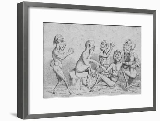 'Devils at Home - Breathing a Vein', c19th century-Unknown-Framed Giclee Print