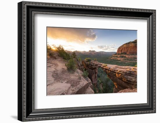 Devils Bridge, Sedona, Arizona, USA-Jordan Banks-Framed Photographic Print