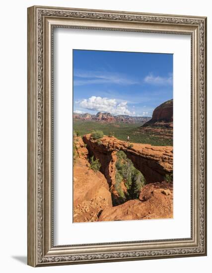 Devils Bridge, Sedona, Arizona, USA-Jordan Banks-Framed Photographic Print