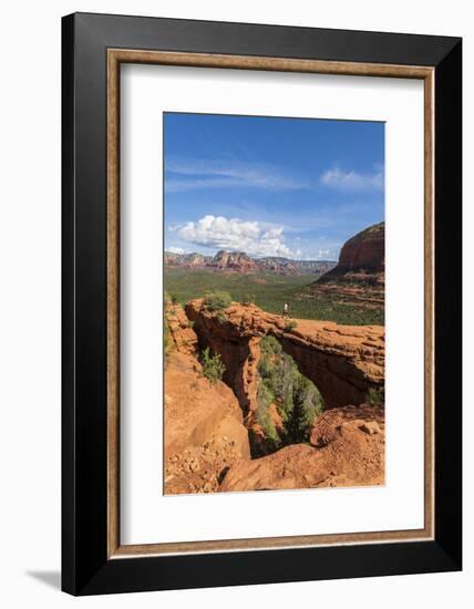 Devils Bridge, Sedona, Arizona, USA-Jordan Banks-Framed Photographic Print
