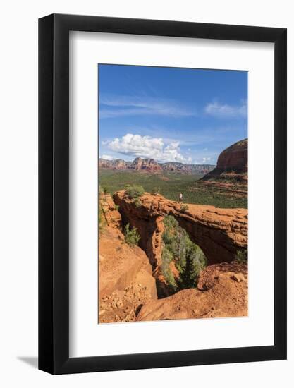 Devils Bridge, Sedona, Arizona, USA-Jordan Banks-Framed Photographic Print