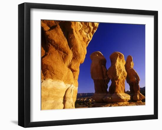 Devils Garden in the Grand Staircase Escalante, Utah, USA-Chuck Haney-Framed Photographic Print