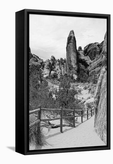 Devils Garden - Landscape - Arches National Park - Utah - United States-Philippe Hugonnard-Framed Premier Image Canvas