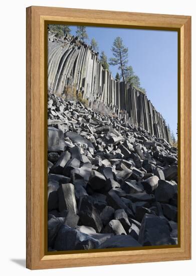 Devils Postpile, National Monument, Mammoth Mountain, Mammoth Lakes, California, USA-Gerry Reynolds-Framed Premier Image Canvas