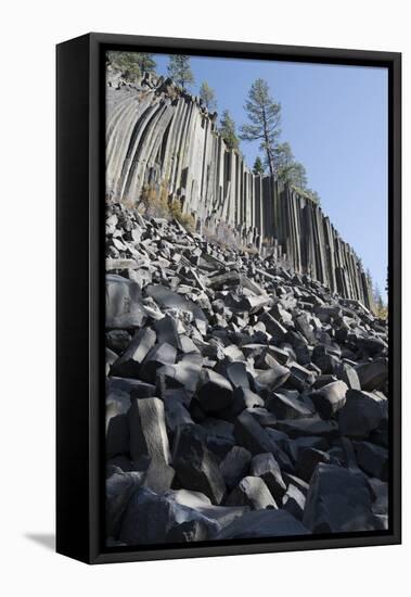 Devils Postpile, National Monument, Mammoth Mountain, Mammoth Lakes, California, USA-Gerry Reynolds-Framed Premier Image Canvas