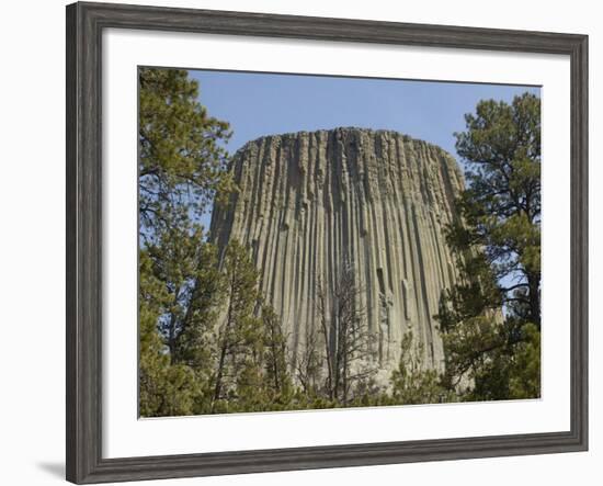 Devils Tower National Monument, East Wyoming, USA-Pete Oxford-Framed Photographic Print