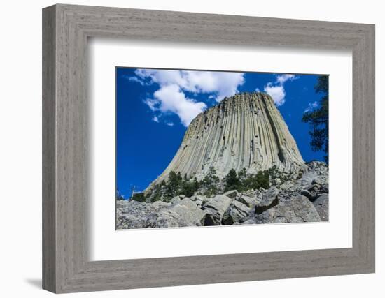 Devils Tower National Monument, Wyoming, United States of America, North America-Michael Runkel-Framed Photographic Print