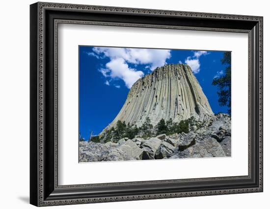 Devils Tower National Monument, Wyoming, United States of America, North America-Michael Runkel-Framed Photographic Print