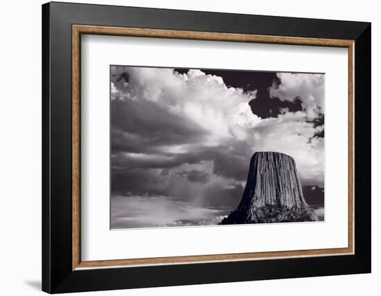 Devils Tower Wyoming BW-Steve Gadomski-Framed Photographic Print