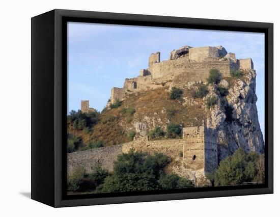 Devin Castle, 15th Century Gothic Ruin, Devin, Bratislava Region, Slovakia-Richard Nebesky-Framed Premier Image Canvas