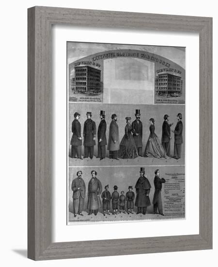 Devlin and Co. Extensive Clothing Warehouses-null-Framed Giclee Print