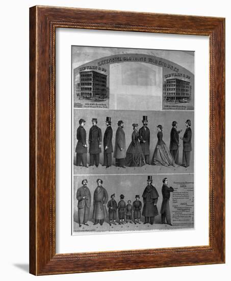 Devlin and Co. Extensive Clothing Warehouses-null-Framed Giclee Print