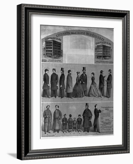 Devlin and Co. Extensive Clothing Warehouses-null-Framed Giclee Print