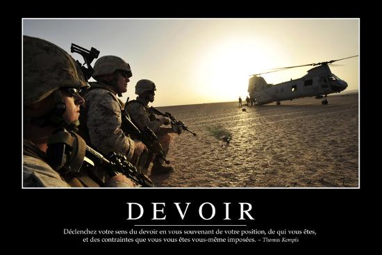 Devoir Citation Et Affiche D Inspiration Et Motivation Photographic Print Art Com