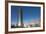 Devon Tower and Myriad Botanical Gardens, Oklahoma City, Oklahoma, USA-Walter Bibikow-Framed Photographic Print