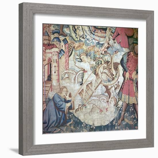 Devonshire Hunting Tapestries, 15th Century-CM Dixon-Framed Giclee Print