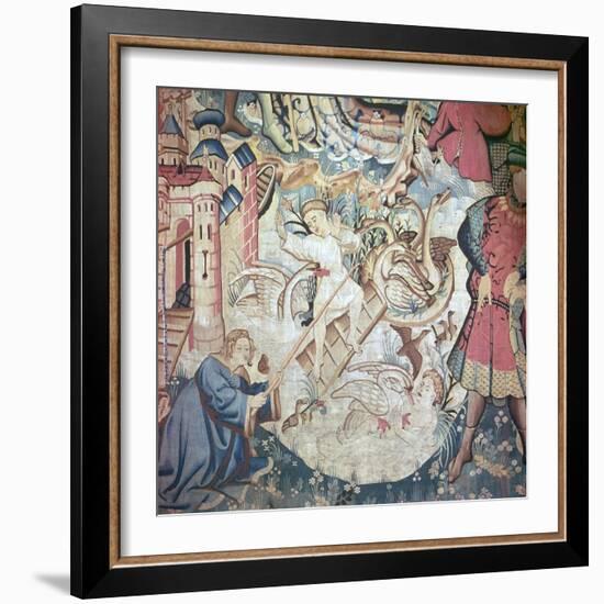 Devonshire Hunting Tapestries, 15th Century-CM Dixon-Framed Giclee Print