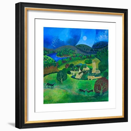 Devonshire Village, 2008-Lisa Graa Jensen-Framed Premium Giclee Print