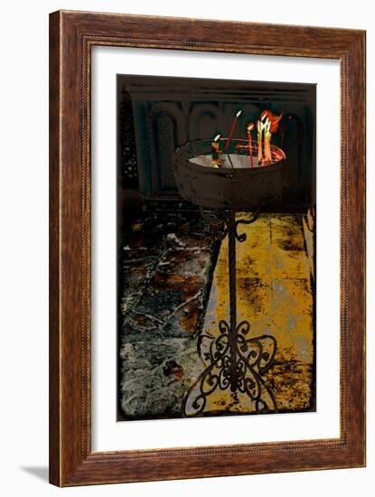 Devotional Candles; from the Series Church of the Holy Sepulchre, 2016-Joy Lions-Framed Giclee Print