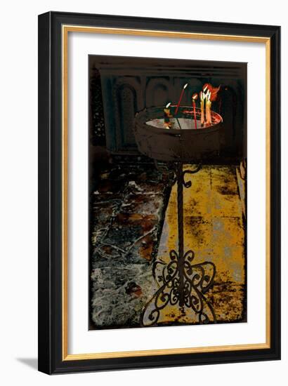 Devotional Candles; from the Series Church of the Holy Sepulchre, 2016-Joy Lions-Framed Giclee Print
