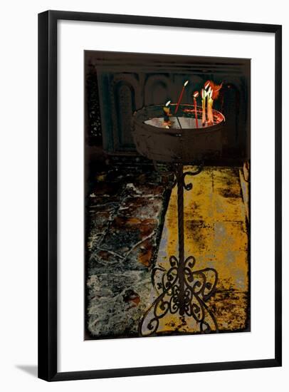 Devotional Candles; from the Series Church of the Holy Sepulchre, 2016-Joy Lions-Framed Giclee Print