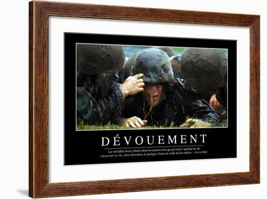 Dévouement: Citation Et Affiche D'Inspiration Et Motivation-null-Framed Photographic Print