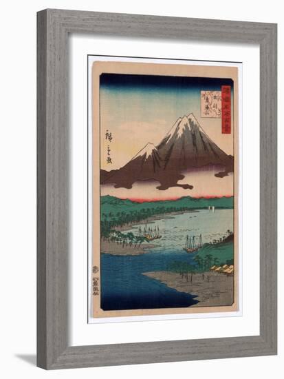 Dewa Chokaisan-Utagawa Hiroshige-Framed Giclee Print