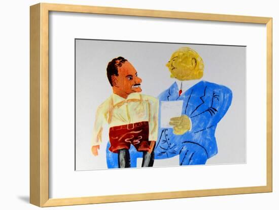 Dewey And Hoover-Ben Shahn-Framed Art Print