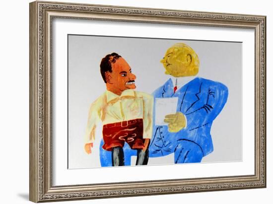 Dewey And Hoover-Ben Shahn-Framed Art Print