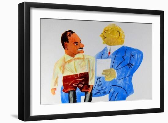 Dewey And Hoover-Ben Shahn-Framed Art Print