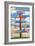 Dewey Beach, Delaware - Destination Signpost-Lantern Press-Framed Art Print