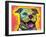 Dewey Pit Bull-Dean Russo-Framed Giclee Print