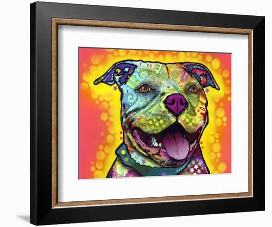 Dewey Pit Bull-Dean Russo-Framed Giclee Print