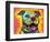 Dewey Pit Bull-Dean Russo-Framed Giclee Print