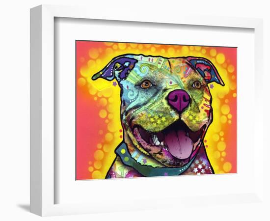 Dewey Pit Bull-Dean Russo-Framed Giclee Print