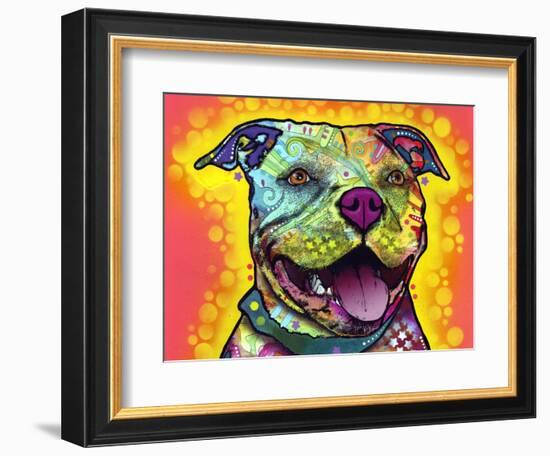 Dewey Pit Bull-Dean Russo-Framed Giclee Print