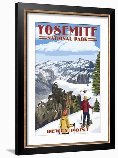 Dewey Point - Yosemite National Park, California-Lantern Press-Framed Art Print