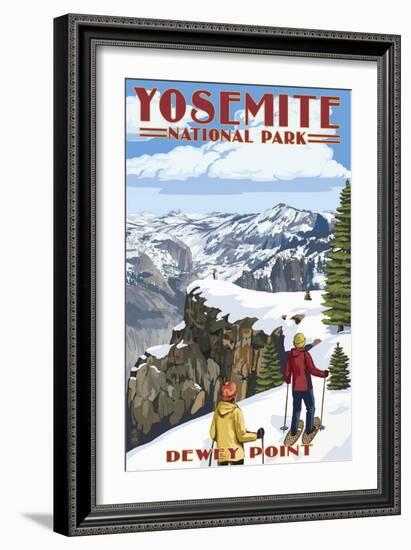 Dewey Point - Yosemite National Park, California-Lantern Press-Framed Art Print