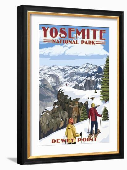 Dewey Point - Yosemite National Park, California-Lantern Press-Framed Art Print