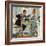 "Dewey v. Truman", October 30,1948-Norman Rockwell-Framed Giclee Print