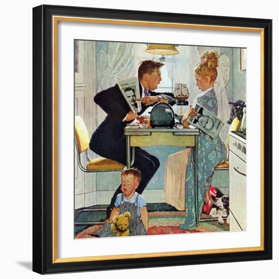 "Dewey v. Truman", October 30,1948-Norman Rockwell-Framed Giclee Print