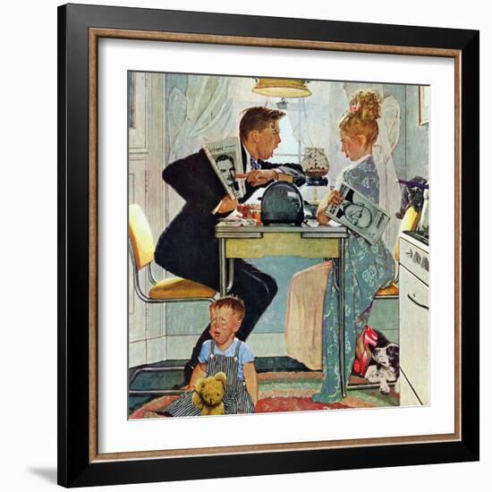 "Dewey v. Truman", October 30,1948-Norman Rockwell-Framed Premium Giclee Print