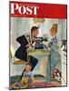 "Dewey v. Truman" Saturday Evening Post Cover, October 30,1948-Norman Rockwell-Mounted Giclee Print